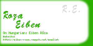 roza eiben business card