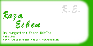 roza eiben business card